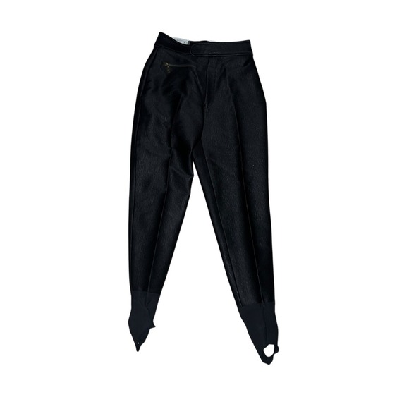 Bogner Stirrup Ski Pant Sz 8r High Rise Black minimalist monochrome - Picture 3 of 7